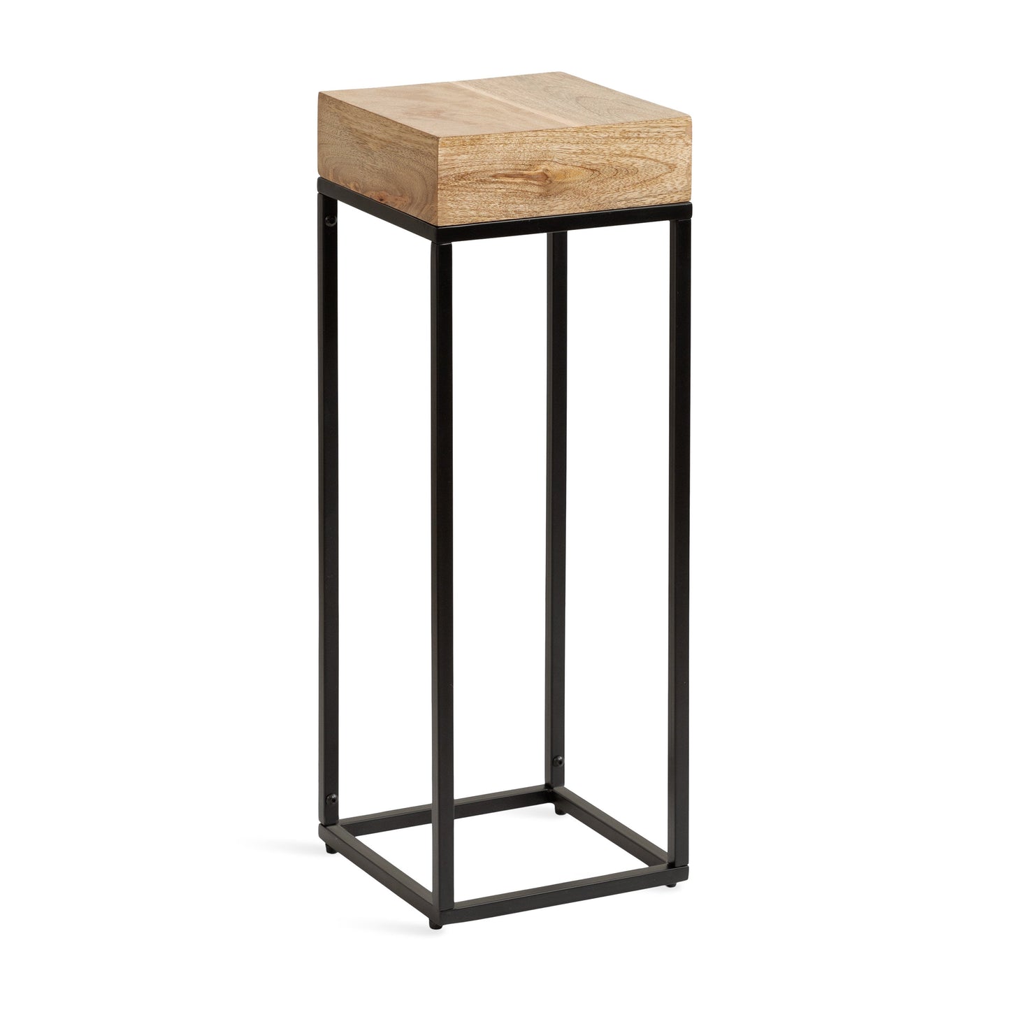 Karlsen Wood and Metal Slim Side Table