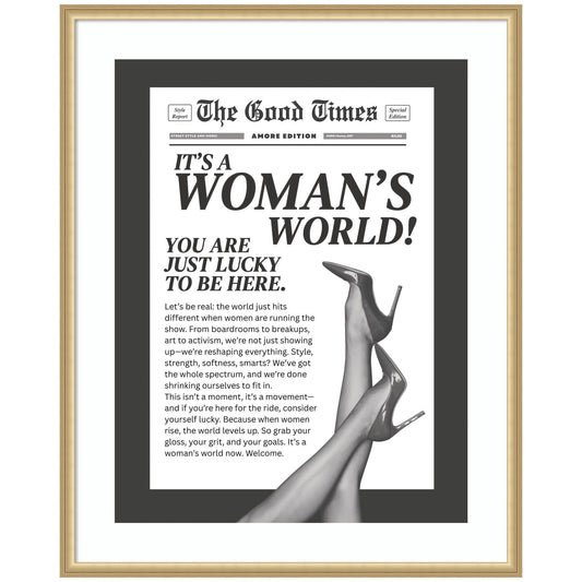 Woman's World by Honey Island Studio Framed Wall Art Print