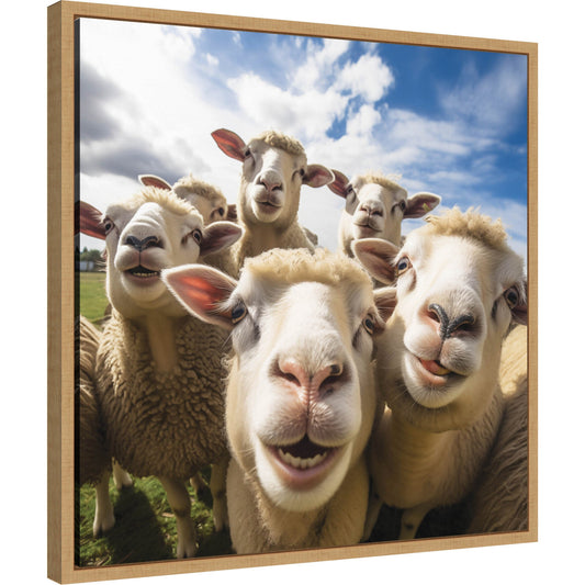 Funny Lamb Selfie by The Creative Bunch Studio