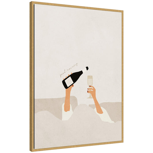 Sylvie Good Morning Art Print Framed Canvas by July Art Prints