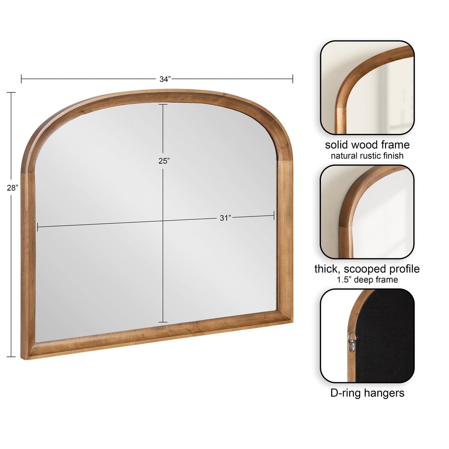 Hatherleigh Basket Arch Wall Mirror