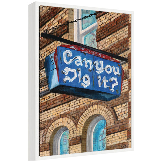 Can You Dig It by Krista V. Allenstein Framed Canvas Wall Art Print