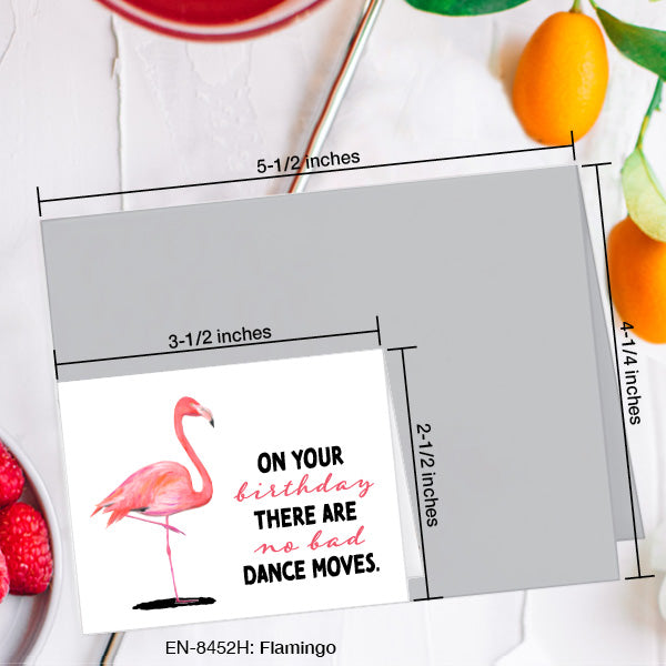 Flamingo, Greeting Card (#8452H)