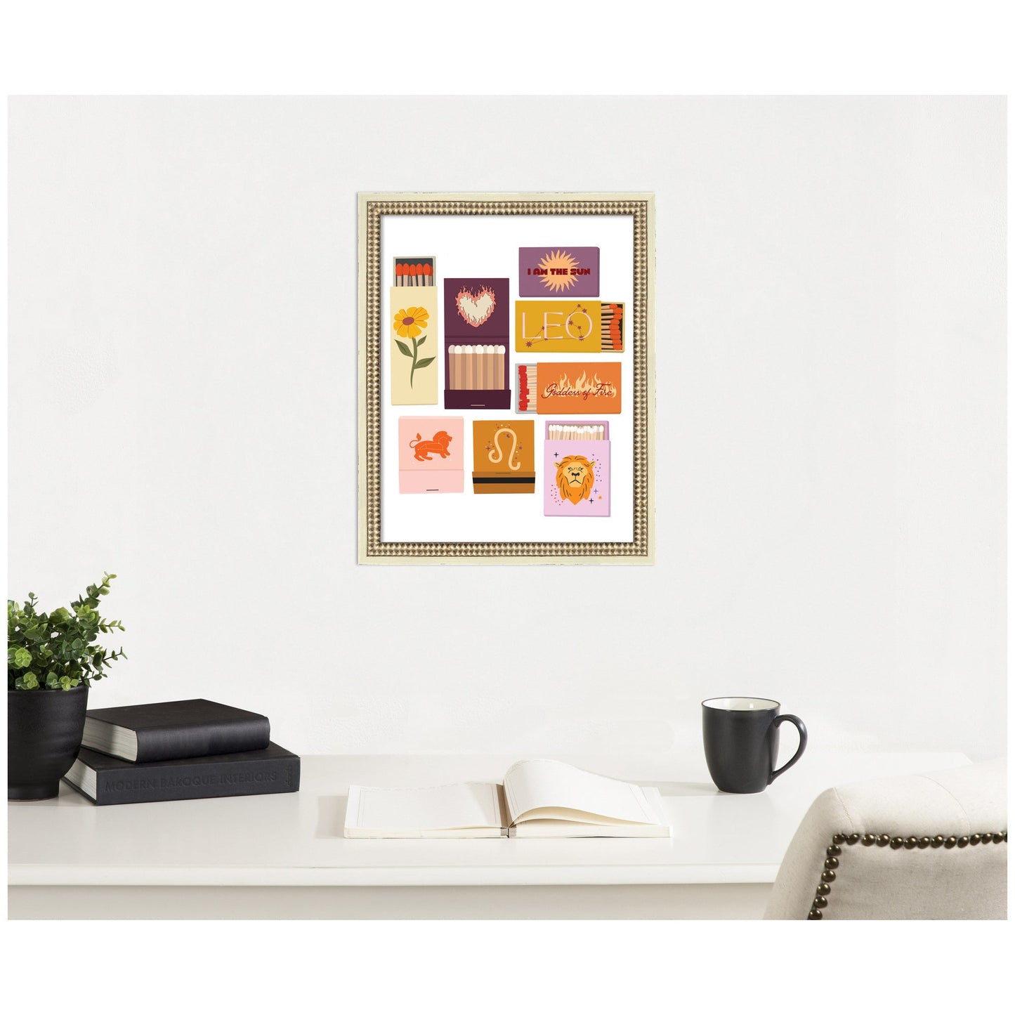 Leo Matchbooks 14x18 FC by Megan Ryan Framed Wall Art Print