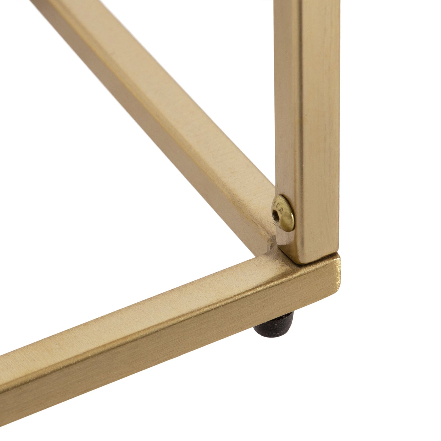 Karlsen Wood and Metal Slim Side Table