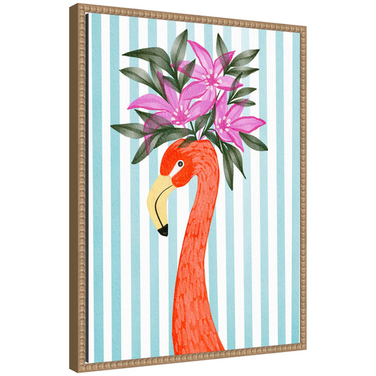 Sylvie Flamingo Framed Canvas by Nikita Jariwala