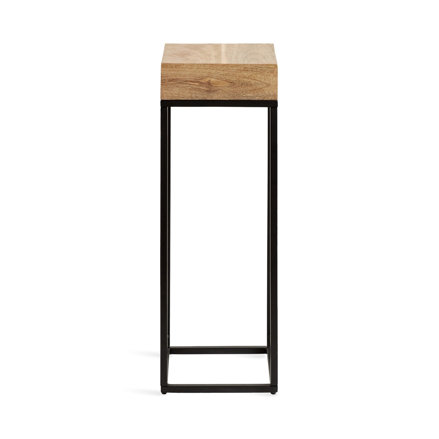 Karlsen Wood and Metal Slim Side Table