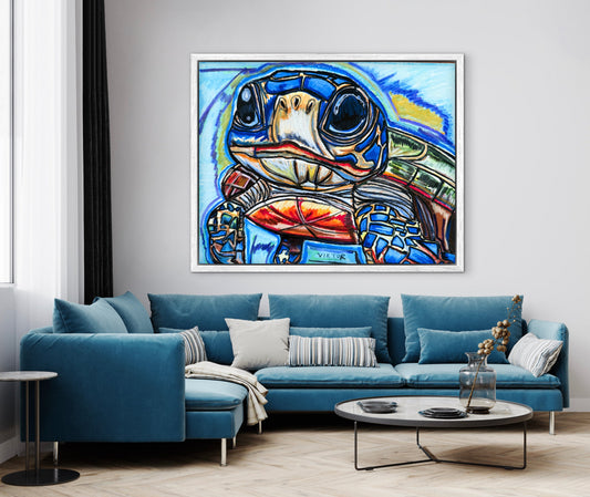 Cute Baby Turtle - Art Prints (landscape)
