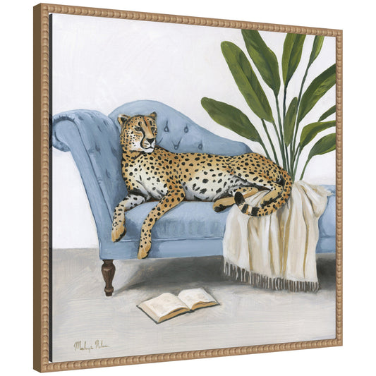 La Dulce Vida Cheetah by Mackenzie Nelson Framed Canvas Wall Art Print