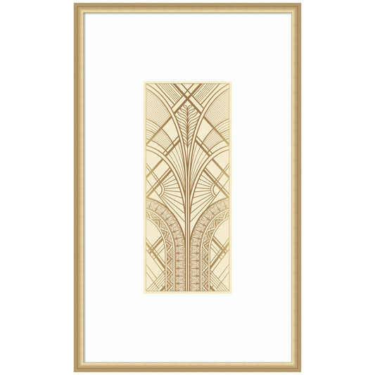 Retro Art Deco Glam Abstract by The Creative Bunch Studio Framed Wall Art Print