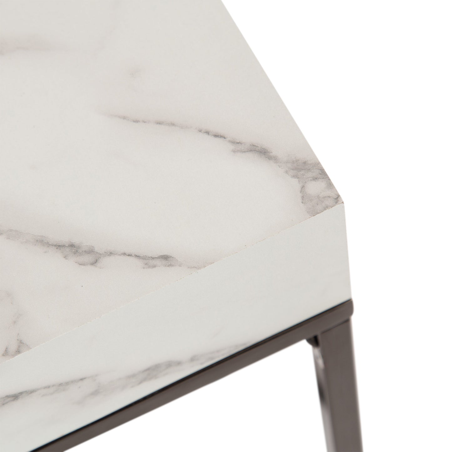 Karlsen Wood and Metal Slim Side Table