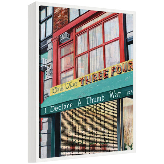 One Two Three Four by Krista V. Allenstein Framed Canvas Wall Art Print