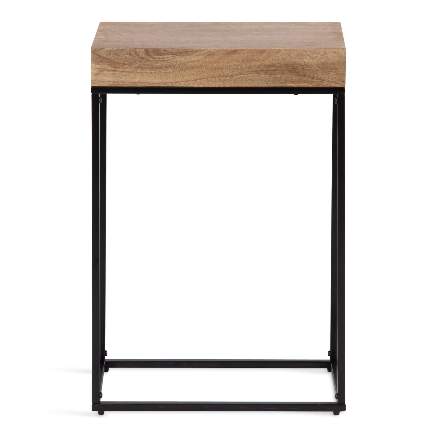 Karlsen Wood and Metal Slim Side Table
