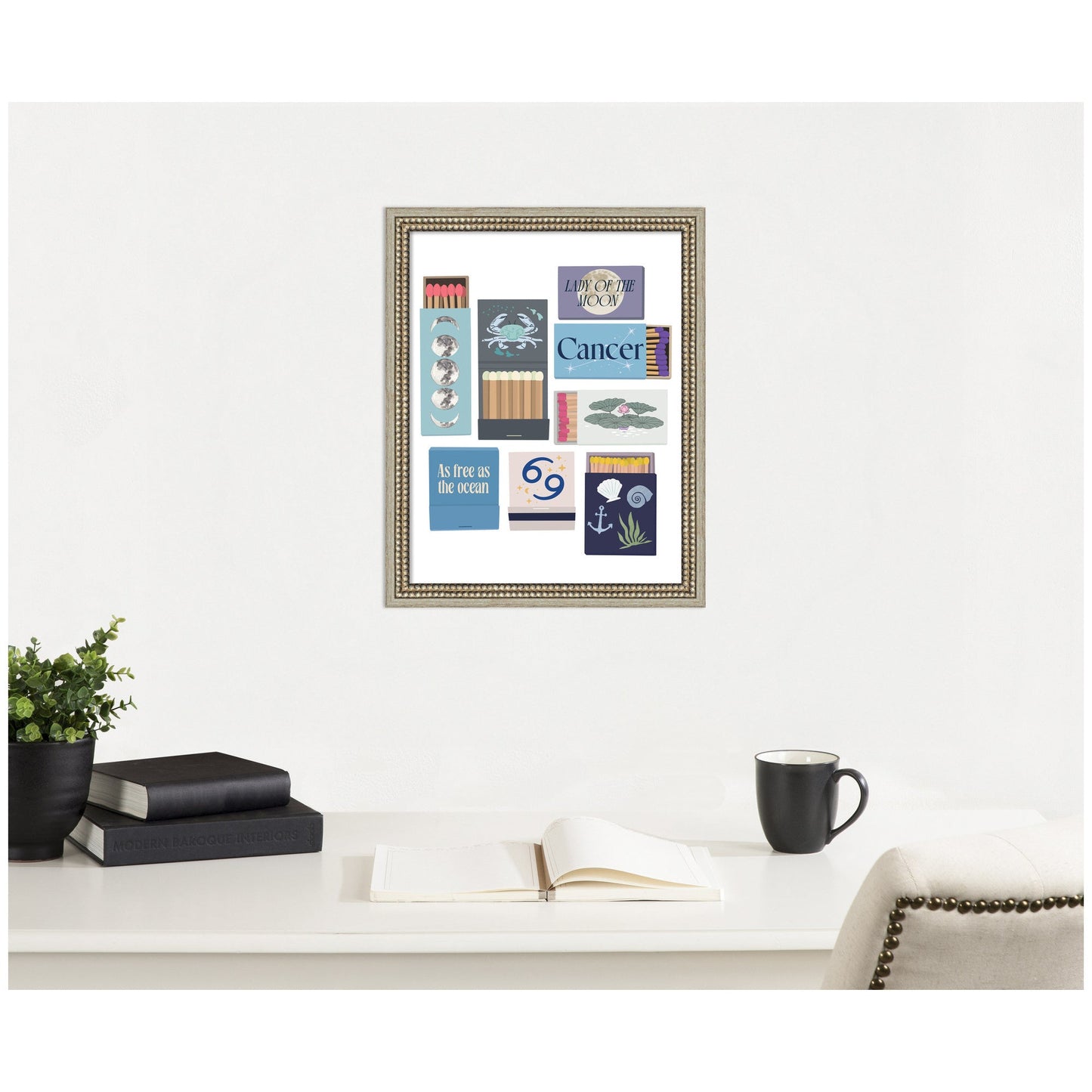 Cancer Matchbooks 14x18 FC by Megan Ryan Framed Wall Art Print
