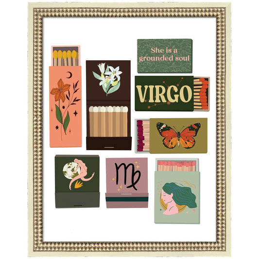 Virgo Matchbooks 14x18 FC by Megan Ryan Framed Wall Art Print