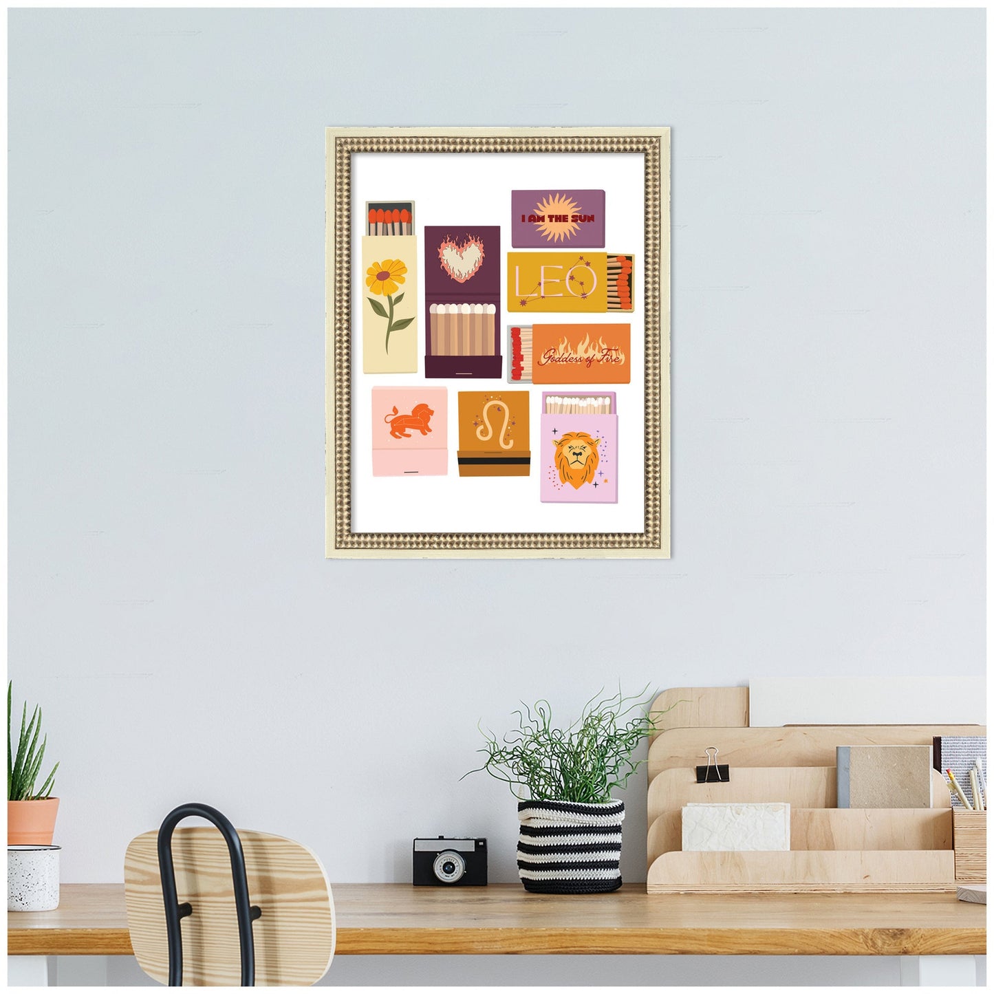 Leo Matchbooks 14x18 FC by Megan Ryan Framed Wall Art Print