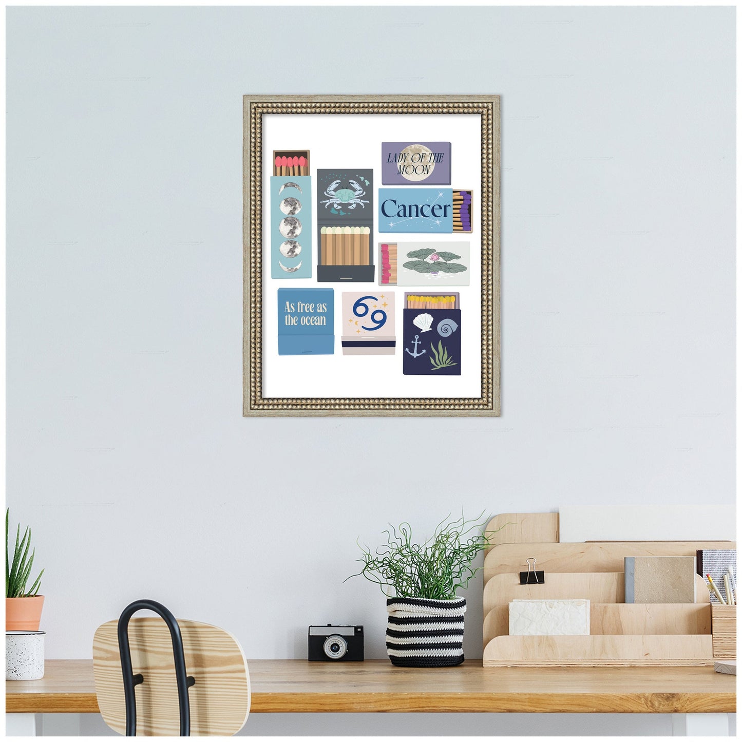 Cancer Matchbooks 14x18 FC by Megan Ryan Framed Wall Art Print
