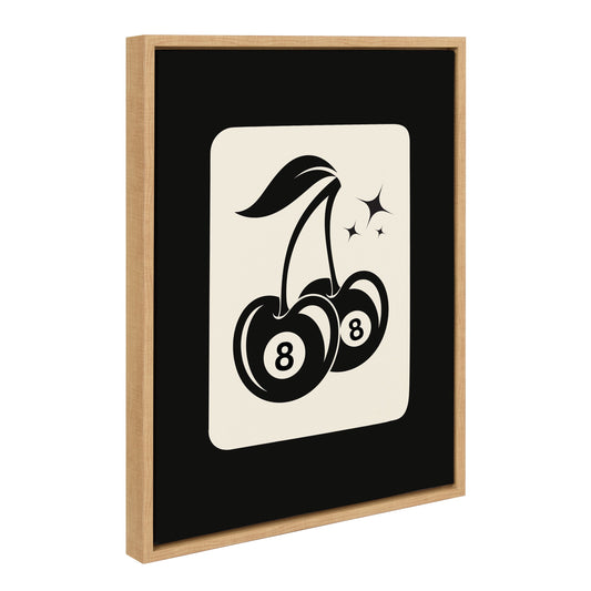 Sylvie Cherry Ball 8 Framed Canvas by Honey Island Studio