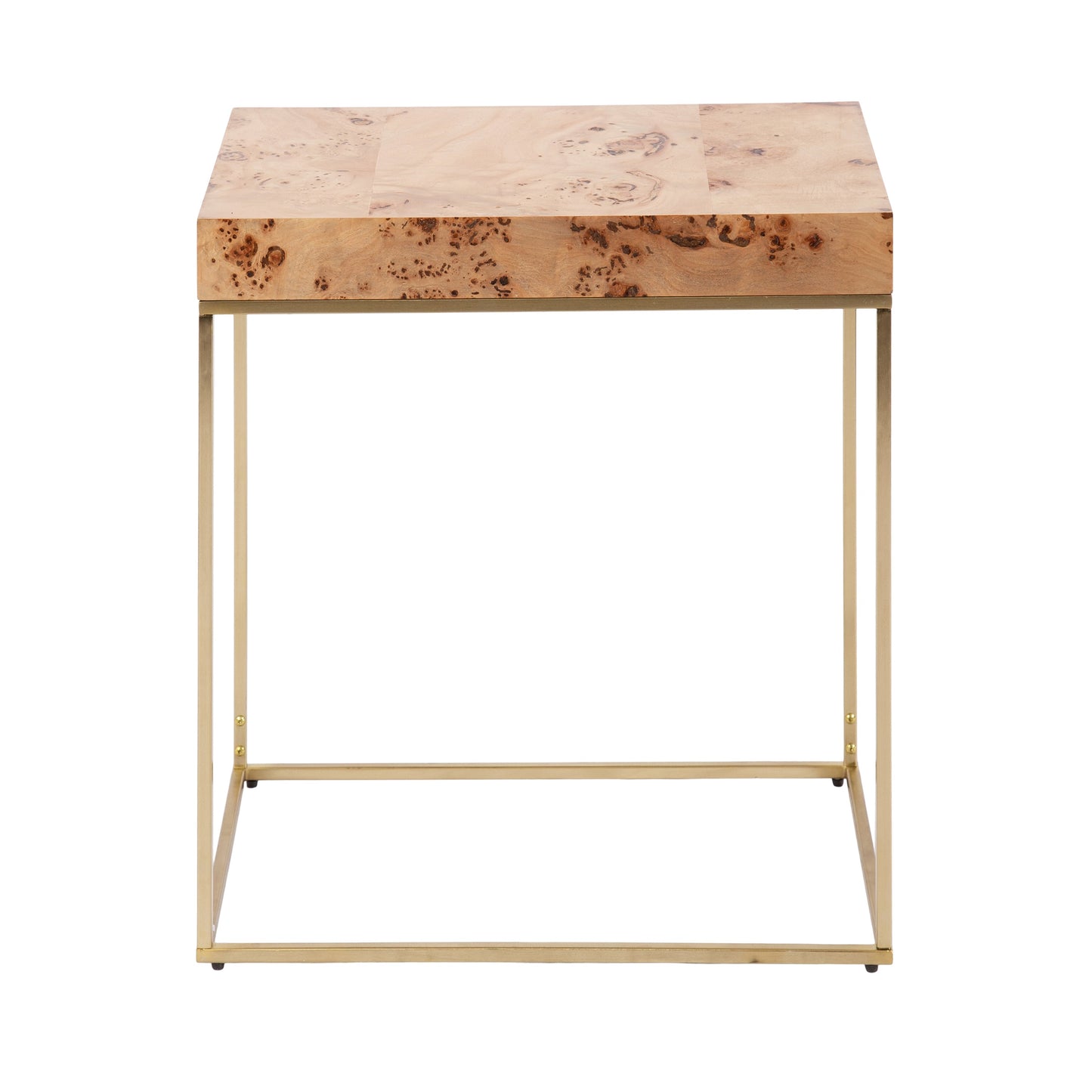 Karlsen Wood and Metal Slim Side Table