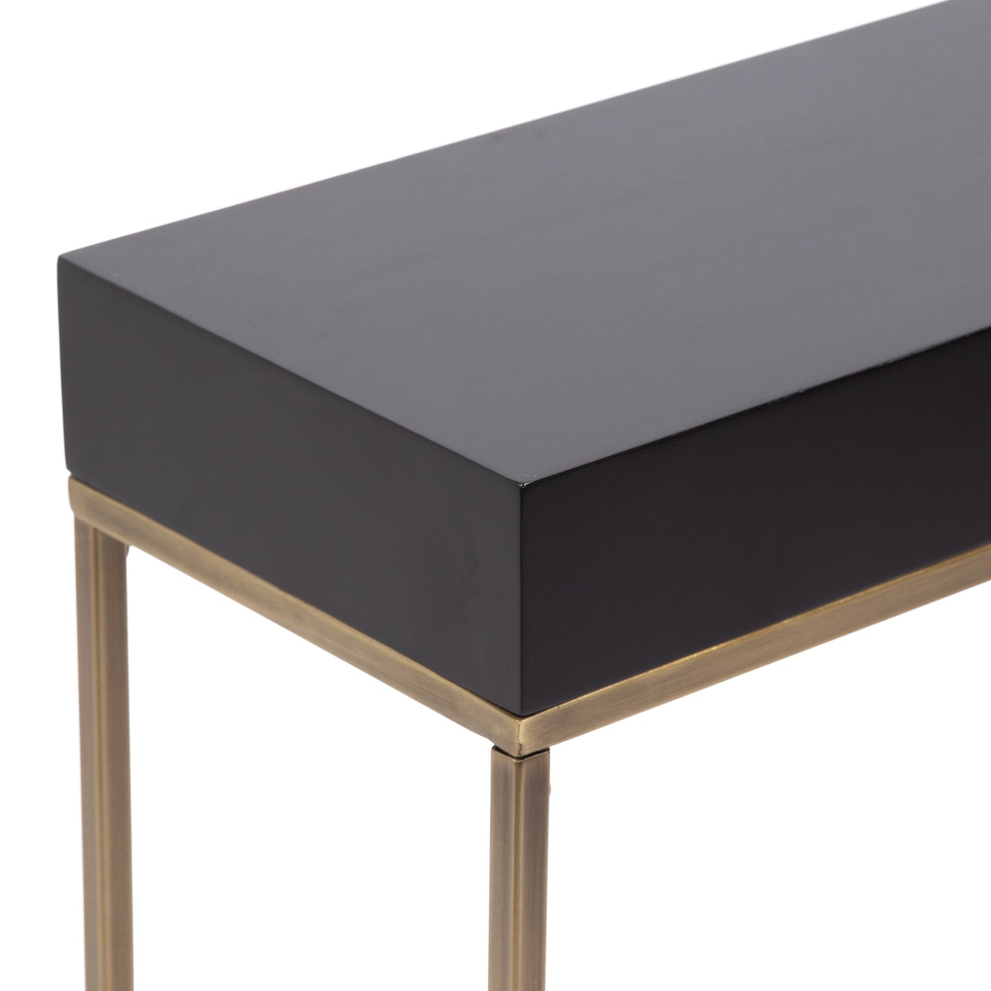Karlsen Wood and Metal Slim Side Table