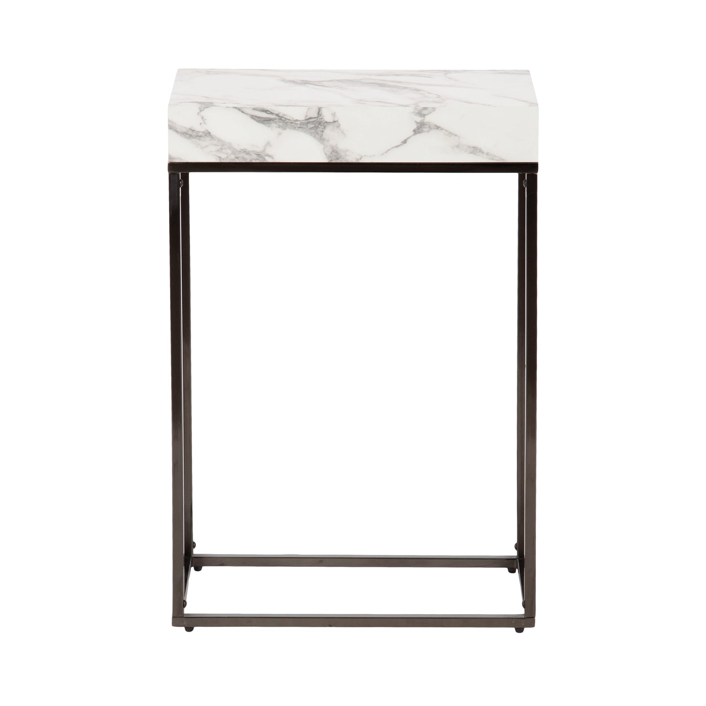 Karlsen Wood and Metal Slim Side Table