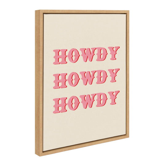 Sylvie Howdy Framed Canvas by Tània García