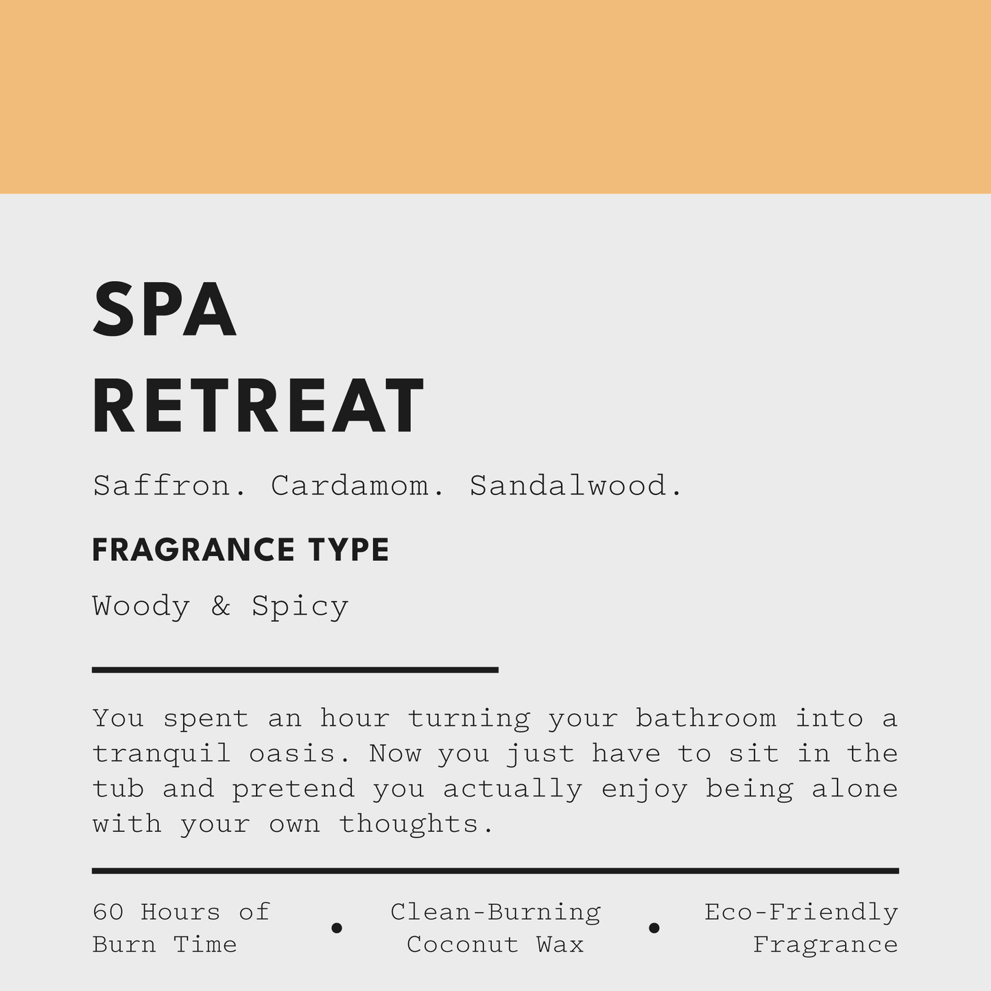 SPA RETREAT Candle