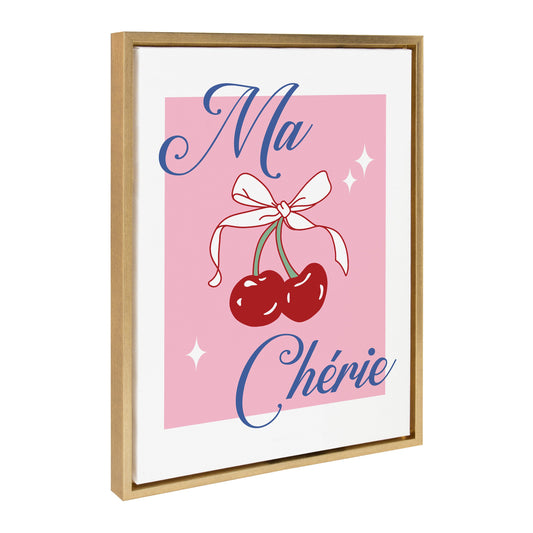 Sylvie Ma Cherie Framed Canvas by Alli Standefer