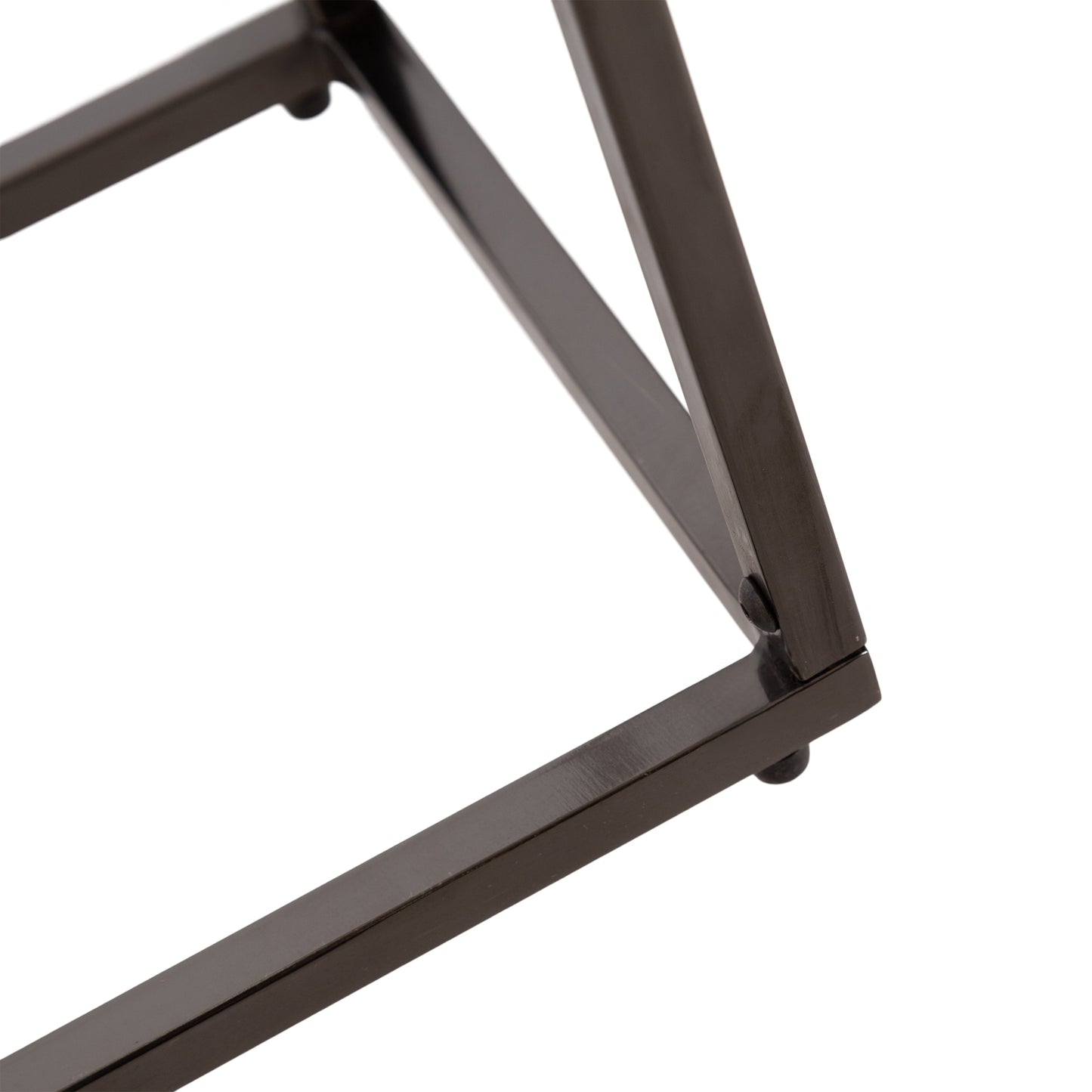 Karlsen Wood and Metal Slim Side Table