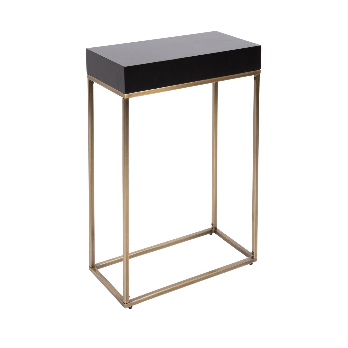 Karlsen Wood and Metal Slim Side Table