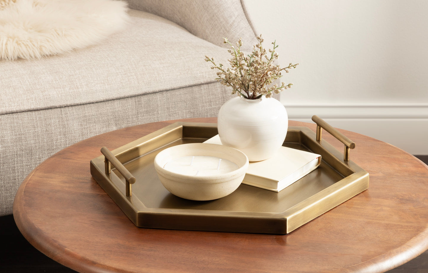 Halsey Hexagon Decorative Tray